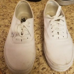 Mens All White Vans